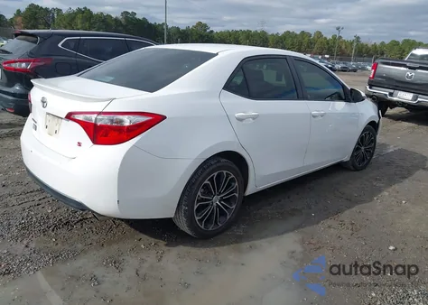 2016 Toyota Corolla S Plus z USA, uszkodzony, nr VIN 2T1BURHE4GC741298